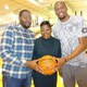 Wanda Durant with her sons, Tony (left) and Kevin
Priscilla Clarke PR